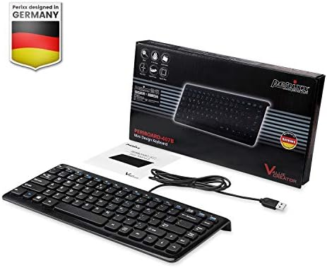 Maximize Your Workspace Efficiency with the Perixx PERIBOARD-407 B US Wired USB Mini Keyboard – Compact Design with 11 Hotkeys for Instant Access – Sleek Glossy Black Finish for Modern Aesthetic – Perfect for Home, Office, and Travel Use – US English Layout for Seamless Typing Experience – Durable Performance Without Batteries