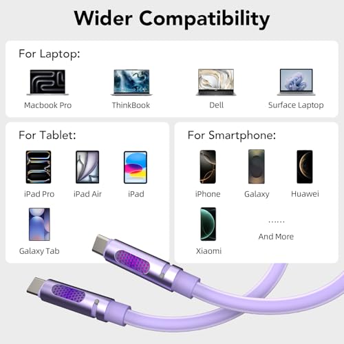 Revolutionize Your Charging Routine with the 240 W USB-C to USB-C Cable – Unmatched 480 Mbps Data Transfer, Universal Compatibility for i Phone 16/15 Pro Max, Galaxy S25/S24, & More – 6 FT of Enhanced Flexibility for Fast Charging & Reliable Performance