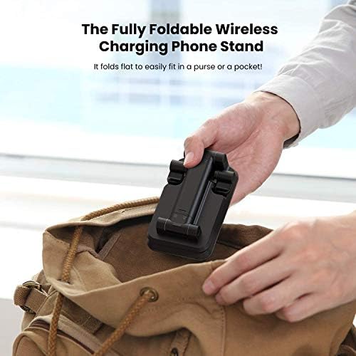 Revolutionize Your Charging Routine with the Compact 2-in-1 Wireless Charger – Dual Fast-Charging Desk Stand for i Phone & Samsung Galaxy, Perfect for Phones and Air Pods with 10 W Qi-Compatible Efficiency and Intelligent Charging Technology