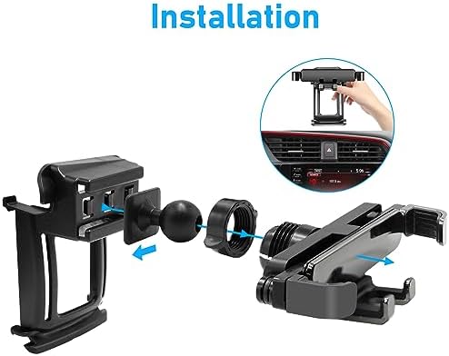 Toyota Tundra & 2 nd Gen Sequoia Magnetic Phone Holder for Air Vent (2007-2013) – Anti-Shake 360° Rotation Dashboard Stand – Premium Black Automotive Accessory for Safe Hands-Free Navigation and Streaming