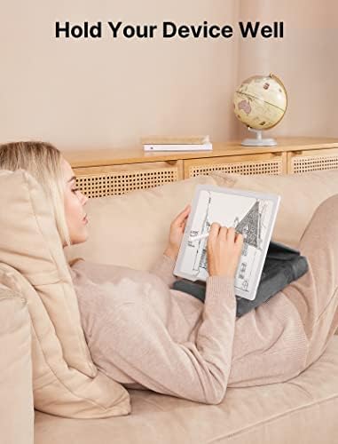 JSAUX Multi-Angle Tablet Pillow Stand – Ergonomic Holder for i Pad, Kindle & Smartphones, 4-11″ Devices in Navy Blue – Ultimate Comfort for Hands-Free Viewing on Bed, Lap or Desk, Ideal for Movies, Reading & Video Calls