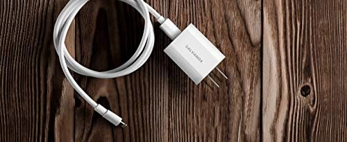 GALVANOX MFi Certified USB-C to Lightning Charging Kit for i Phone 12/13/14 – 18 W Fast Wall Adapter & Durable Cable for Swift Power Delivery – Compatible with i Phone XR, 11, 12 Pro Max – Ultimate Charging Efficiency and Reliability