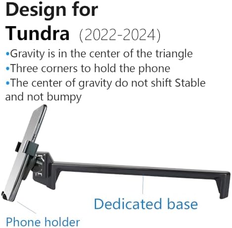 Toyota Tundra 2014-2021 Custom Phone Holder – Secure Smartphone Mount for Crew Max – Effortless Installation & Enhanced Safety for Navigation – Premium Auto Interior Accessory