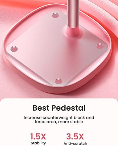 LISEN Cell Phone Stand Adjustable Phone Holer for Desk, Computer Office Desk Accessories for iPhone 16 Holder Women Kitchen Essentials Fits All Mobile Phones Switch Kindle iPads Tablet 4-10in Black – Enhanced Compatibility and Speed