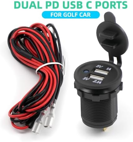 High-Performance 4-Port 12 V USB Charger – Premium Aluminum Dual PD & QC Car Socket with Voltmeter, Waterproof Design for Marine, RV, Motorcycle & Outdoor Use – Fast Charging Solution for All Devices