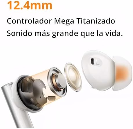 realme Air 6 True Wireless Earbuds – Ultimate 50 d B Active Noise Cancellation for Uninterrupted Immersion, Hi-Res Audio with LHDC for Pristine Sound Clarity, Powerful 12.4 mm Bass Drivers Delivering Rich Audio Experience, Cutting-Edge 6-Microphone System Ensuring Crystal-Clear Calls, Impressive 40-Hour Battery Life for All-Day Listening, Advanced Bluetooth 5.3 for Seamless Connectivity, IP55 Rated Sweat & Water Resistant Design for Active Users – Ideal Choice for Athletes and Professionals Pursuing Top-Tier Audio Quality – Transform Your Audio Experience Today