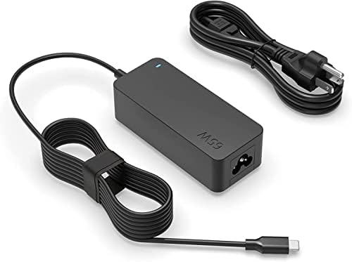 High-Speed 65 W USB-C Laptop Charger for HP Envy Series – Enhanced Power Delivery & Compatibility with Elite Book Models – UL Listed for Safety & Performance – Smart Current Management for Optimal Battery Efficiency – 30-Day Return & 12-Month Guarantee