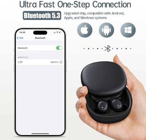 Transform Your Sleep with Damipow L29 Wireless Earbuds – Bluetooth 5.3 Noise Cancelling Headphones Designed for Side Sleepers, Ultra-Lightweight, and Soft for Maximum Comfort During Rest, Meditation, and Fitness – Experience Unmatched Relaxation with Seamless Connectivity and Superior Sound Quality