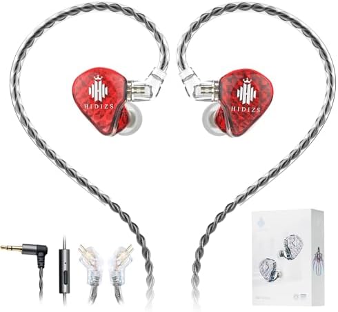 MS1-Galaxy High-Performance Gaming Earbuds with Dual Magnetic Drivers – Wired In-Ear Monitors Featuring 3.5 mm Compatibility, Inline Control, and Durable 0.78 mm 2 Pin Cable – Transparent Design for Enhanced Aesthetics and Audio Clarity