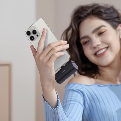 Ultra-Compact i WALK 4,500 m Ah Portable Charger for i Phone 16/15 & Samsung Galaxy S25/S24/S23 – Fast 20 W Power Bank with USB-C Connectivity for Seamless On-the-Go Charging – Lightweight Travel Essential for All Smartphones