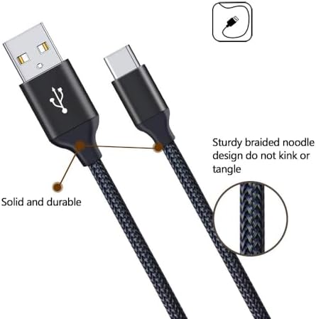 Ultimate Fast Charging USB Wall Charger Block with Dual Ports & 3 Pack 6 ft Type C Cables – Ideal for Samsung Galaxy S24/S23/S22/S21, i Phone 16/15, Google Pixel 9/8 Pro – Enhanced Compatibility & Speed for All Your Devices