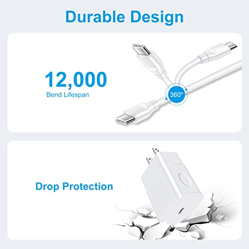 25 W High-Speed USB C Power Cable – 10 FT Fast Charging Charger for Samsung Galaxy S24/S23 & i Phone 16 Pro Max – Durable, Versatile Type C Car Cable for Enhanced Compatibility and Performance