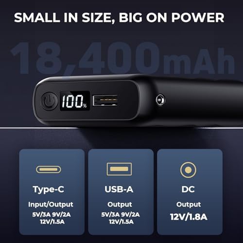 Ultimate Heated Jacket Battery Pack with LED Display – Fast Charging Power Bank for Wulcea, ULUSERN, Genovega & More – Universal Compatibility for Outdoor Heating Coats and Devices