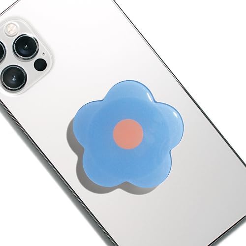 Vibrant Violet Daisy Mag Safe-Compatible Collapsible Phone Grip Stand – Stylish and Portable Mobile Accessory for Effortless Control and Enhanced Stability