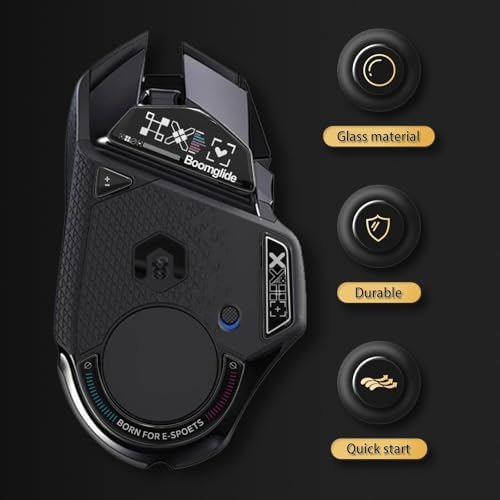 Upgrade Your Gaming Precision with YIMAGUJRX Glass Mouse Skates for Logitech G 502 Lightspeed Wireless – Experience Lightning-Fast Movement and Unmatched Durability, Perfect Fit for Enhanced Control and Comfort, Sleek Black Design!