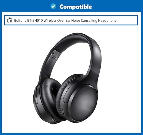Revolutionary Cooling Earpads for Boltune BT-BH010 Wireless Noise Cancelling Headphones – Premium Memory Foam Cushions with State-of-the-Art Gel Technology for Unmatched Comfort and Versatility