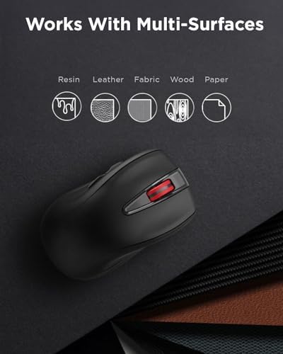 Lenovo WL150 Wireless Mouse – Ergonomic Ambidextrous Design with 1,000 DPI Precision for Ultimate Comfort and Efficiency – 2.4 G Nano USB-A Receiver for Uninterrupted Connectivity – Compact, Portable, and Ideal for Travel, Perfect for Both Home and Office Use