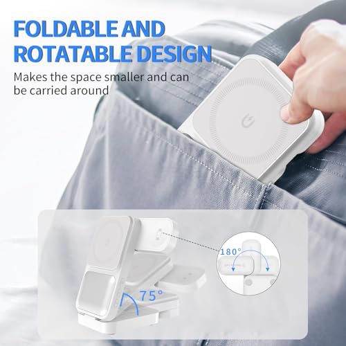 3-in-1 Wireless Charging Dock for Apple Watch, i Phone, and Air Pods – Fast, Efficient Multi-Device Charger Station for Enhanced Compatibility (Black)