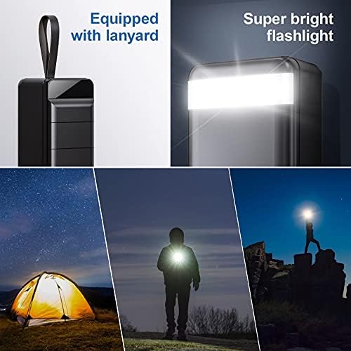 High-Capacity 60000 m Ah Portable Power Bank – Fast Charging 22.5 W PD4.0 & QC 4.0 USB-C Battery Pack for Travel & Outdoor Use – Dual Device Charging Compatibility for i Phone, Samsung, Galaxy & More