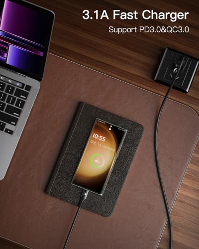 Experience Unmatched Connectivity with CONMDEX 10 Gbps USB C Cable [6 ft, 2-Pack] – Fast Charging & High-Speed Data Transfer for i Phone 16 Plus, 16 Pro Max, Samsung Galaxy S25 – Ultimate Android Auto & Device Compatibility in Sleek Black Design for Seamless Performance and Durability