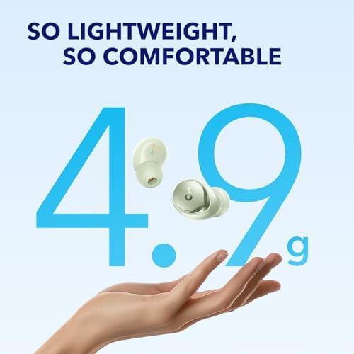 Discover Superior Sound with Soundcore by Anker Space A40 Wireless Earbuds – Unmatched Adaptive Active Noise Cancelling for 98% Noise Reduction, 50 Hours of Playtime, and High-Resolution Audio – Ergonomically Crafted for All-Day Comfort and Effortless Wireless Charging – Ideal for Music Lovers and Everyday Use