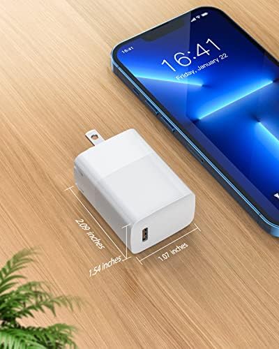 20 W Rapid Charge Adapter for Air Pods Pro, Max & All Generations – 6.6 Ft Durable Charging Cable Included for Enhanced Compatibility and Portability – Ultimate Power Solution for On-the-Go Audio Enthusiasts