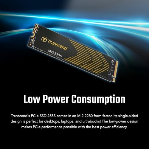 Elevate Your Computing Experience with the Transcend 256 GB M.2 2280 SSD – Achieve Lightning-Fast Speeds of Up to 1,600 MB/s for Seamless Gaming and Multitasking, Featuring PCIe NVMe Gen3 x4 Compatibility, 3 D TLC NAND Technology for Enhanced Durability, and Intelligent LDPC Error Correction for Unmatched Data Integrity. Perfect Upgrade for Ultrabooks, Laptops, and Desktops!