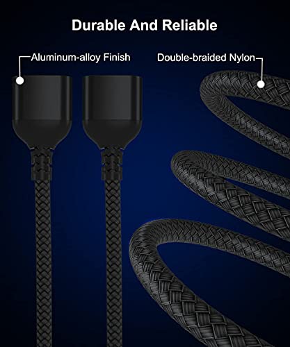 Elebase 4-Port USB Splitter 3.3 FT – High-Speed USB-A Data Transfer & Charging Hub for PC, Mac Book, and Laptop – Versatile Multi-Port Extension Cable for Enhanced Device Connectivity and Performance