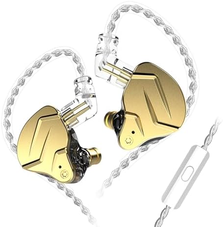 Discover the FEDAI KZ ZSN PRO X Hybrid In-Ear Monitors – Premium Bass Stereo Sound Earphones with Ergonomic Design, Featuring 1 BA + 1 DD for Unmatched Audio Fidelity, Durable Metal Build, Detachable Tangle-Free Cable, and Built-in Mic for Effortless Communication – Perfect for Audiophiles and Everyday Listeners Seeking Superior Sound Quality and Comfort