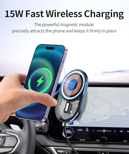 Lexus NX/RX Hybrid 2022-2025 Premium Wireless Charging Phone Holder – 360° Rotating Car Mount with Mag Safe Compatibility for 9.8-Inch Displays – Ultimate Convenience and Secure Access for Modern Drivers