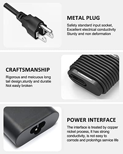 High-Performance 65 W USB-C Laptop Charger for Dell – Universal Compatibility with Latitude, XPS, and Chromebook Models – Fast Charging Power Adapter with Advanced Safety Features – Ideal Replacement for Dell P/N 689 C4, 492-BBUU, and More – Durable Design with Smart Chip Technology for Overload Protection and Efficient Cooling – Perfect for On-the-Go Professionals and Students