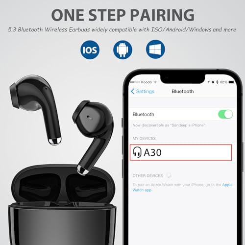 Stylish Pink Wireless Earbuds with Advanced Touch Control – Bluetooth 5.3 Compatibility for Samsung S25/S24 Ultra/S23 FE/S22+/S21 & i Phone 16/15 Pro Max/14 Plus/Pixel 9 XL – Ergonomic Comfort for Extended Listening and Clear Calls
