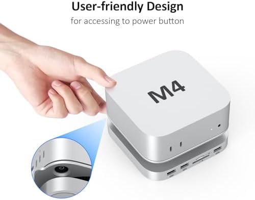 Elevate Your Mac mini Setup with the Akyyajaure 9-in-1 Aluminum Docking Hub – High-Speed M.2 NVMe SSD Enclosure, Lightning-Fast 10 Gbps USB-A2 Ports, Effortless SD/TF Card Readers, and USB 2.0 Connectivity for Unmatched Productivity and Style