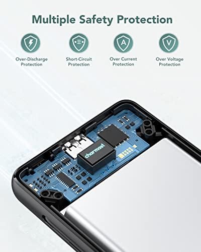 Ultimate Charmast 10,000 m Ah Portable Power Bank with Integrated Cables & Wall Plug – Fast Charging Essential for i Phone 16/15/14/13, Samsung, i Pad, and More – Unmatched Convenience for Travelers and On-the-Go Professionals
