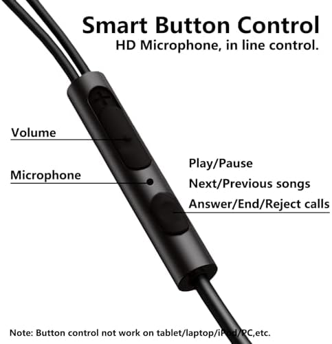 Stylish Rose Gold USB C Earbuds – Premium In-Ear Headphones with Superior Stereo Bass and Built-in Microphone for i Phone 15, Samsung, and Google Pixel – Ergonomic Design with Convenient Volume Control for Unmatched Comfort and Everyday Audio Excellence