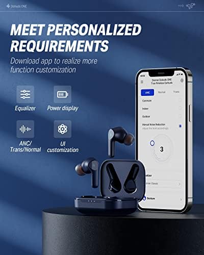 Donner Dobuds ONE Wireless Earbuds – Advanced Bluetooth 5.2 Noise Cancelling Earphones with 4-Mic Clarity, Custom EQ Sound Tuning App, 32-Hour Battery Life & Fast Charging – Optimal for Unmatched Audio Clarity and Everyday Convenience