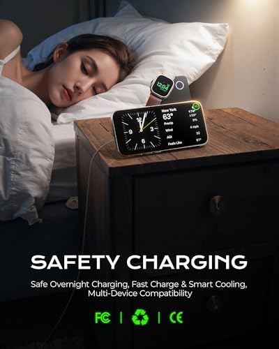 Revolutionary KU XIU 3-in-1 Mag-Safe Wireless Charging Station & Portable Power Bank – 5000 m Ah Fast Charger for i Phone 12-16, Apple Watch Ultra & Air Pods – Ultra-Compact, Foldable Design with Adjustable Viewing Stand for Effortless Travel – Advanced Compatibility & Intelligent Charging Solutions Explore the ultimate charging solution with the KU XIU 3-in-1 Mag-Safe Wireless Charger that seamlessly integrates a powerful 5000 m Ah battery, a versatile stand, and a cutting-edge charging station. Designed for modern travelers, this compact device supports i Phone 12-16 models, Apple Watch Ultra, and Air Pods, ensuring rapid 15 W wireless charging and 20 W PD for USB-C gadgets. The precision-engineered adjustable stand enhances your viewing experience while charging, making it perfect for entertainment on-the-go. Enjoy a sleek, foldable design that fits effortlessly in your pocket or bag, meeting aviation standards for hassle-free travel. With intelligent charging technology, prioritize device safety and longevity while enjoying a charging efficiency of up to 95%. Elevate your charging experience with the KU XIU – the perfect blend of style, practicality, and performance for today’s tech-savvy users.