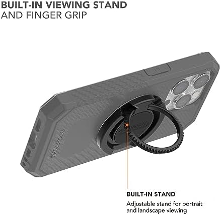 Rokform Sport Ring Grip & Stand – Mag Safe Compatible Metal Phone Holder for Superior Stability and Hands-Free Convenience – Sleek Black Accessory Enhancing Active Lifestyles and Everyday Use with Adjustable Features for Enhanced Phone Control and Versatile Viewing