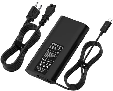 High-Performance 90 W USB-C Charger for Dell Latitude, XPS, and Precision Laptops – Rapid Charging Adapter with Enhanced Safety Features and Universal Compatibility for Efficient Power Delivery