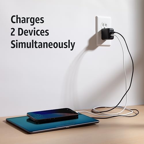 AT&T 40 W USB-C Fast Charging Wall Adapter – Ultimate Travel Companion with Foldable Prongs for i Phone, i Pad, Samsung Galaxy, Google Pixel & More – Universal Compatibility for Rapid Power Delivery Anytime, Anywhere