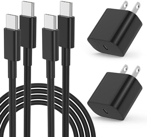 High-Efficiency 20 W USB-C Fast Charger for i Phone 16 & i Pad Pro – Versatile 6 ft & 10 ft Type C Charging Cables with Robust Wall Adapter for Quick Power Boosts – Perfect for i Phone 16 Pro Max, 15 Plus, and All i Pad Models – Maximize Your Charging Flexibility and Efficiency