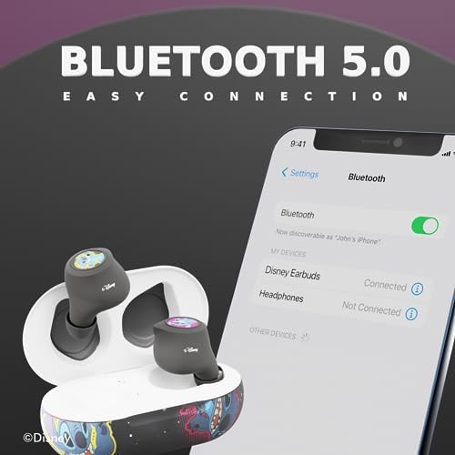 Discover the Enchantment of Disney with Lilo and Stitch Bluetooth Earbuds – Wireless Headphones Featuring 30 Hours of Playtime, Built-in Mic for Hands-Free Calls, and an Adorable Charging Case – Perfect Gift for Fans of All Ages Seeking Style and Sound Quality – Enhanced Compatibility for Seamless Connection to All Devices – Lightweight Design for Ultimate Comfort During Extended Listening Sessions – Ideal for Music, Podcasts, and Calls – Celebrate Your Love for Lilo and Stitch with These Trendy Earbuds!