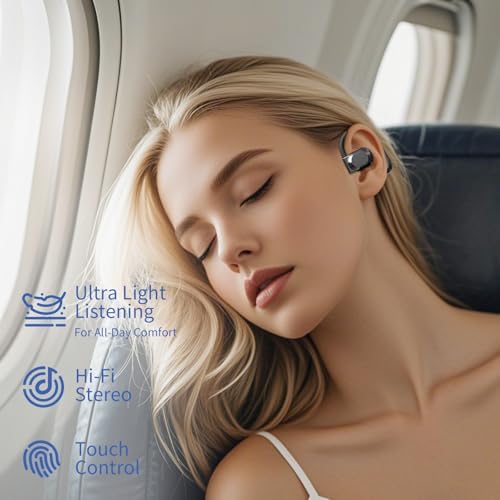 Revolutionize Your Workout with Wireless Open Ear Headphones – Cutting-Edge Bluetooth 5.4, Superior Hi-Fi Audio, Perfect for Running and Sports, Extended Battery Life, Comfortable Ergonomic Design in Chic Beige – Stay Engaged with Your Surroundings While Enjoying Premium Sound!