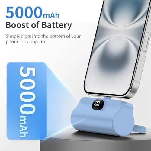 Ultra-Compact Dual USB-C Power Bank Set – 5000 m Ah Mini Charger with 22.5 W Rapid Charging for i Phone 16/15, Samsung, Google, LG, and All Android Devices – Essential On-the-Go Power Source with Superior Safety Compliance and Pocket-Friendly Design