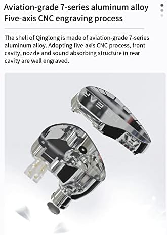 KBEAR Qinglong Hi-Fi Wired In-Ear Monitors – Premium Noise-Cancellation Earbuds with PU+PEEK Diaphragm for Unmatched Sound Precision, Ergonomically Designed for All-Day Comfort, Customizable Detachable Cable Ideal for Musicians and Audiophiles