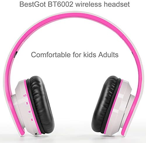 Kid-Friendly Bluetooth Headphones BT6002 – Volume-Limited Wireless Headset for Safe Listening – Foldable Design with 60-Hour Battery Life – Ideal for School, Tablets, PCs & TV – Stylish Black and Blue Finish for Comfort and Durability