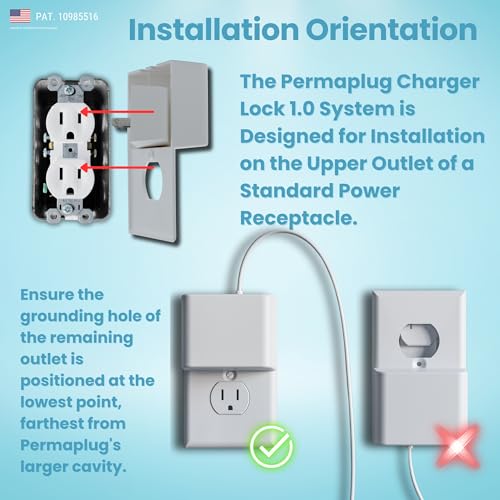 Ultimate Anti-Theft Charger Lock & Cable Protection System – Secure Your Lightning & USB-C Cords with Ease | Baby-Proof, Adult-Proof, Tug-Proof Design | Fast Installation, Durable, and Sleek Safety Device for Home, Office & Public Use | Enhanced Compatibility for Effortless Charging