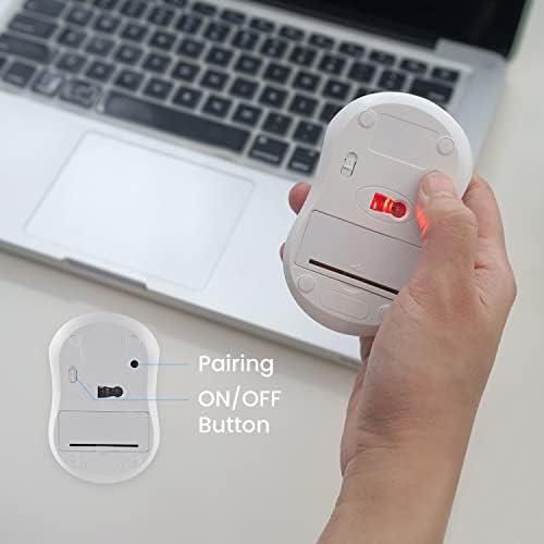 Elevate Your Productivity with the Perixx PERIMICE-802 PP Wireless Bluetooth Mouse – Sleek Purple Design for Windows, i OS & Android Devices – Ergonomic Comfort and High Precision Tracking for On-the-Go Professionals