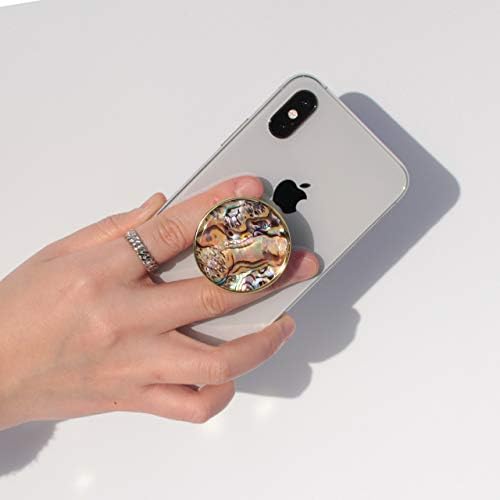 Seashell-Inspired Phone Grip Stand – Stylish Blue-Green Collapsible Holder for Smartphones and Tablets – Ultimate Stability and Hands-Free Viewing Solution – Perfect Gift for Tech Enthusiasts and Trendsetters