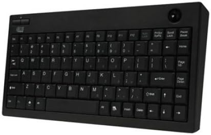 Compact Wireless Mini Trackball Keyboard WKB-3100 UB – 87-Key Layout with Integrated 800 DPI Optical Trackball, 2.4 GHz RF Connectivity, USB Plug-and-Play, 30-Foot Range for Ultimate Flexibility – Enhance Productivity and Navigate with Precision